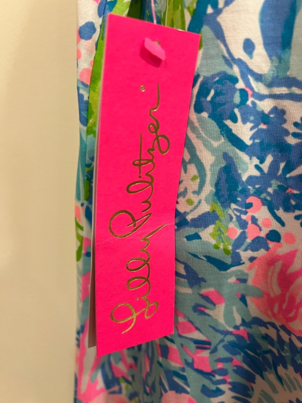 Lilly Pulitzer Sleeveless Floral Maxi Dress in Blue, Pink & Green - Picture 4 of 7